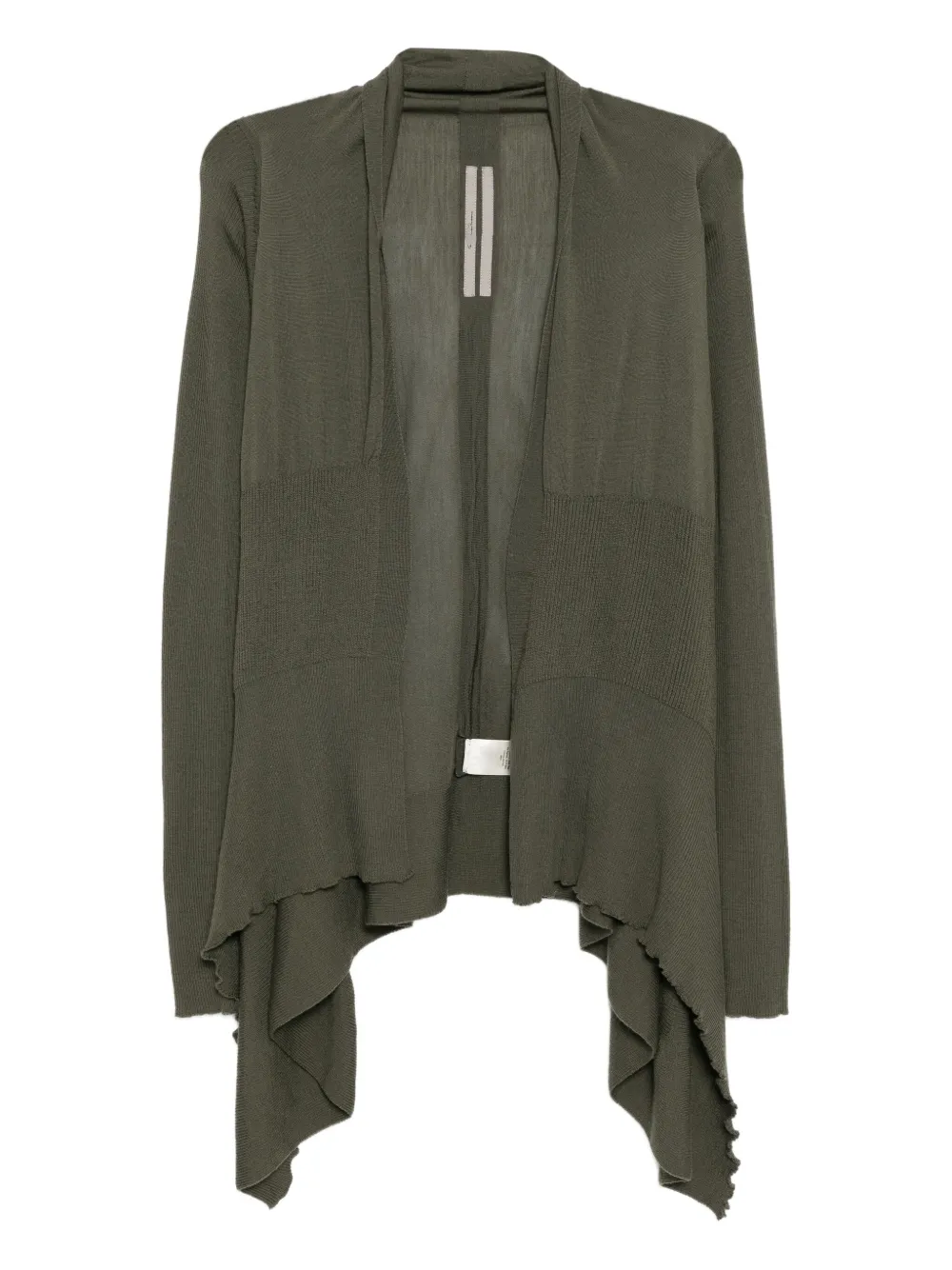 Rick Owens Wool Cardigan In Green