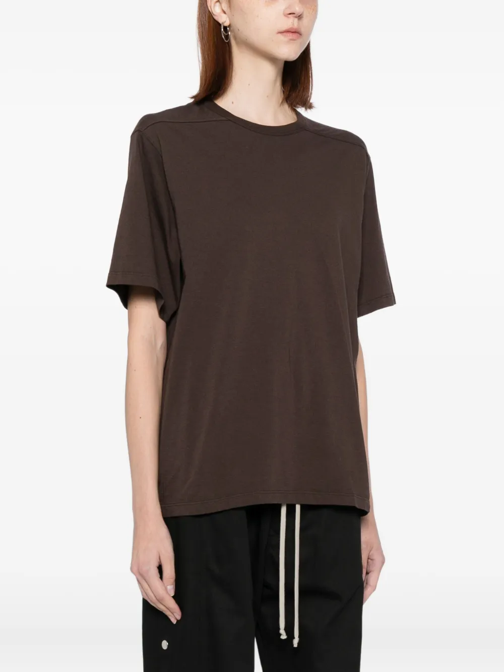 Rick Owens Brad T-shirt In Brown
