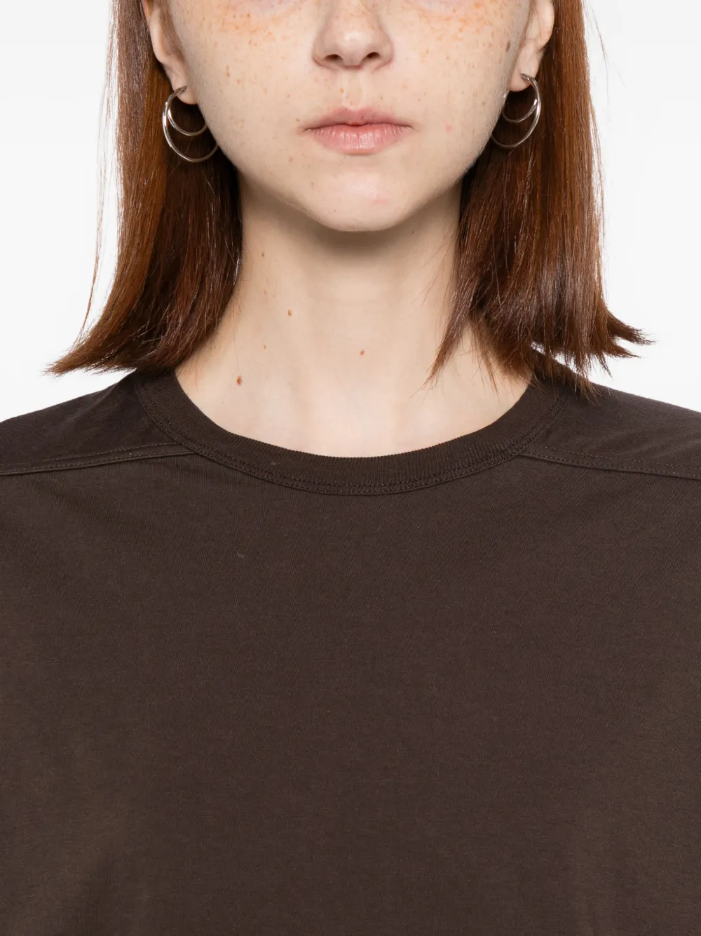 Rick Owens Brad T-shirt In Brown