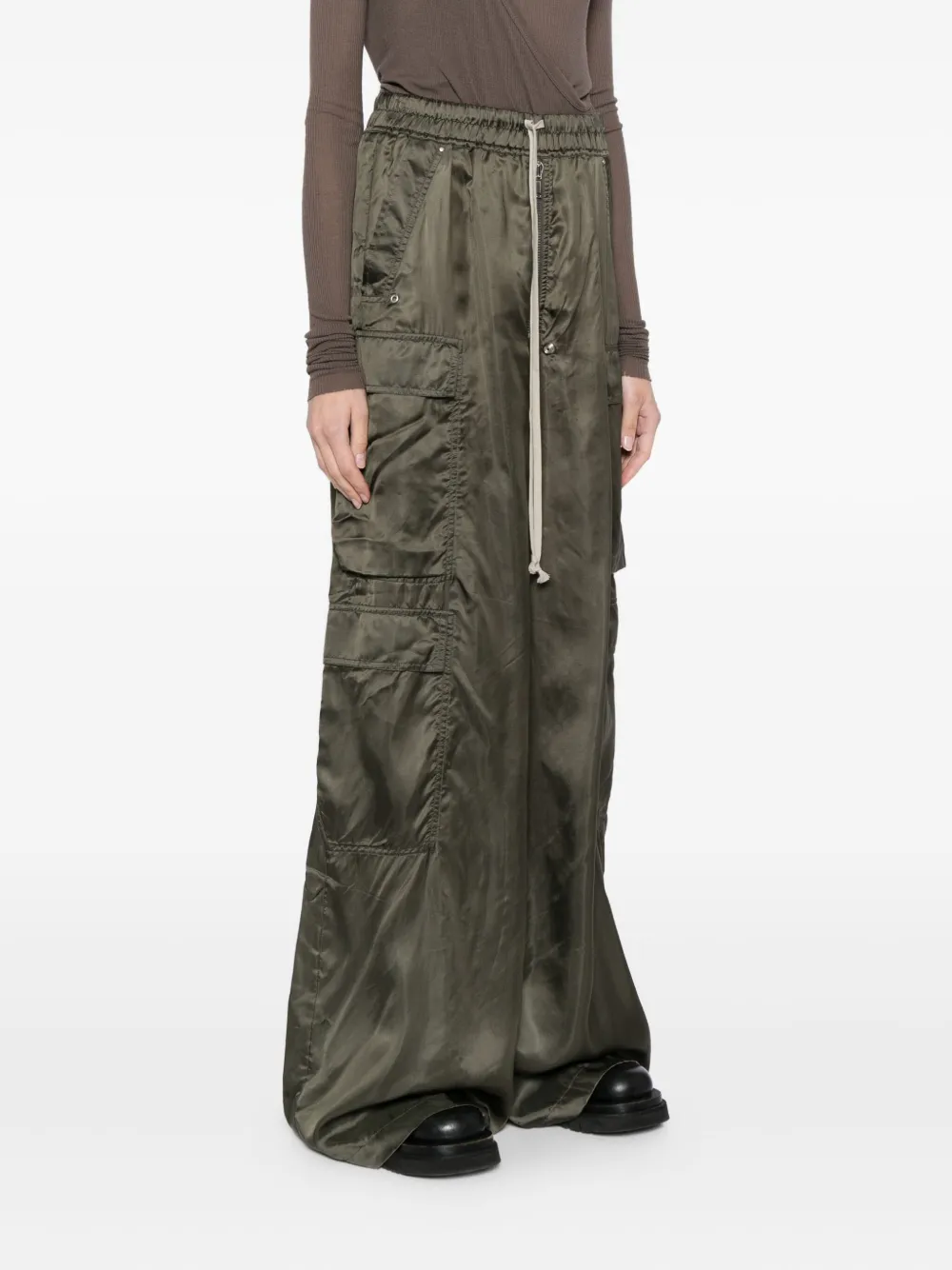 Rick Owens Cargobelas Trousers In Green