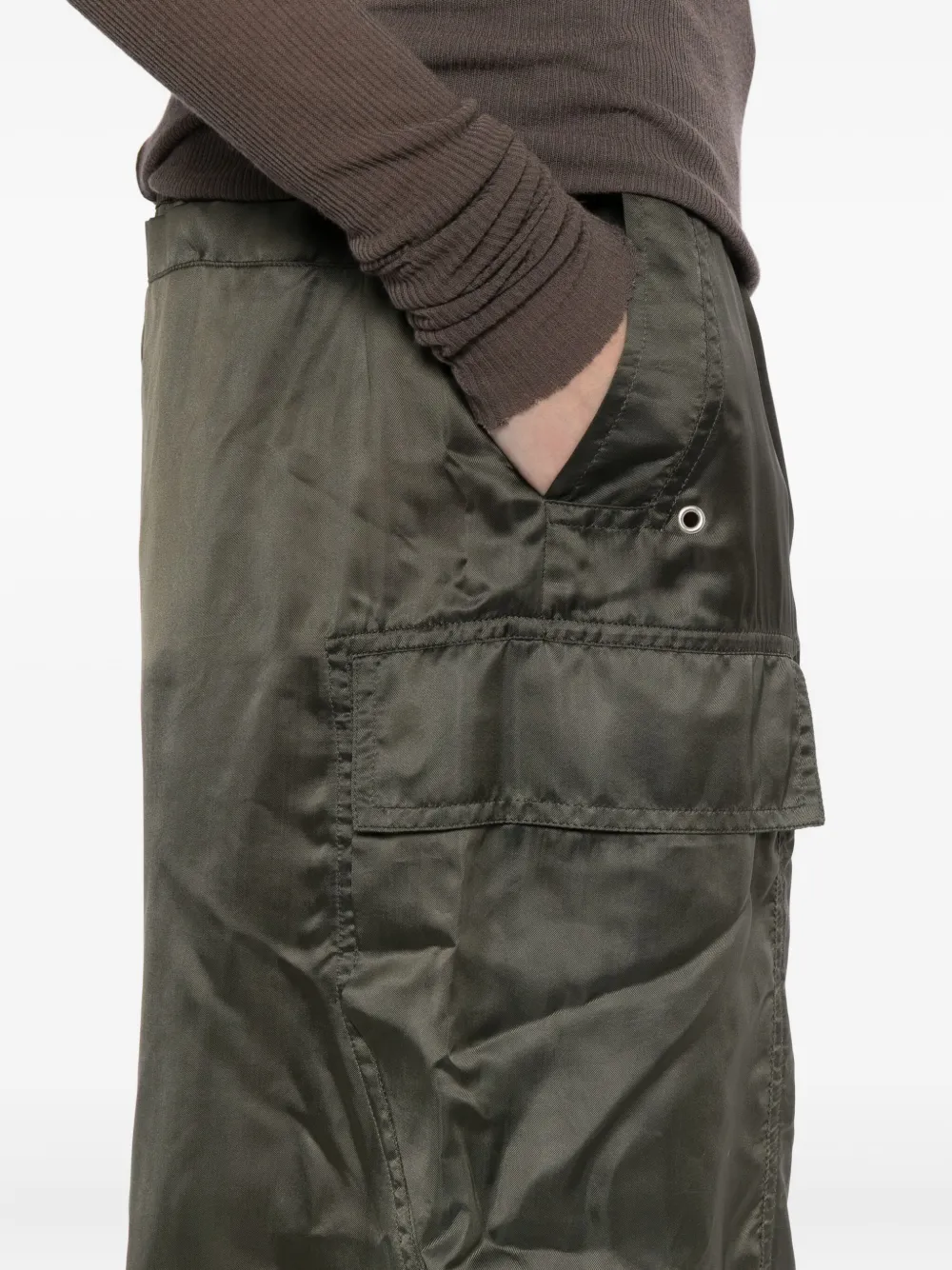 Rick Owens Cargobelas Trousers In Green