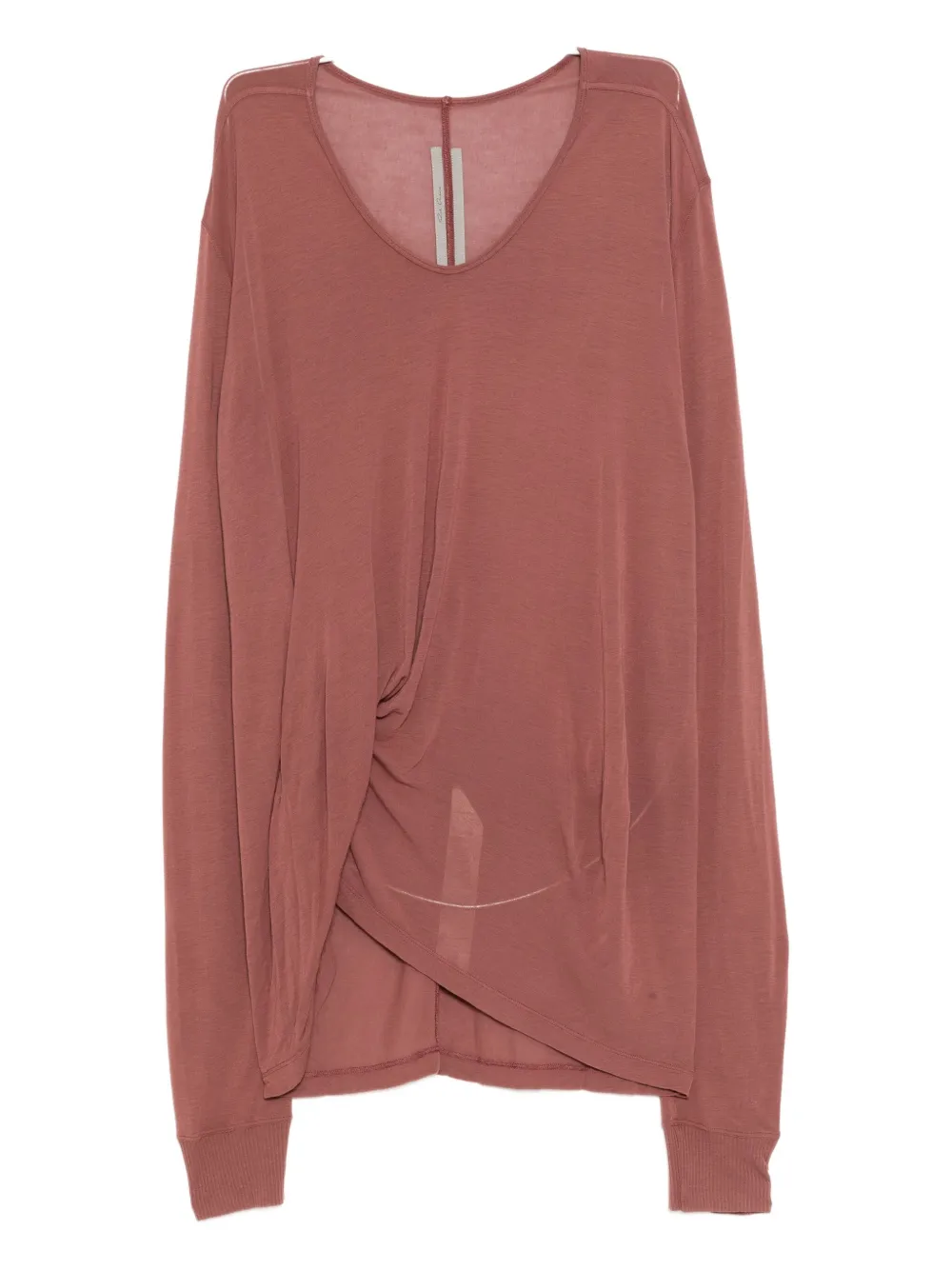 Rick Owens Hiked T-shirt In Red
