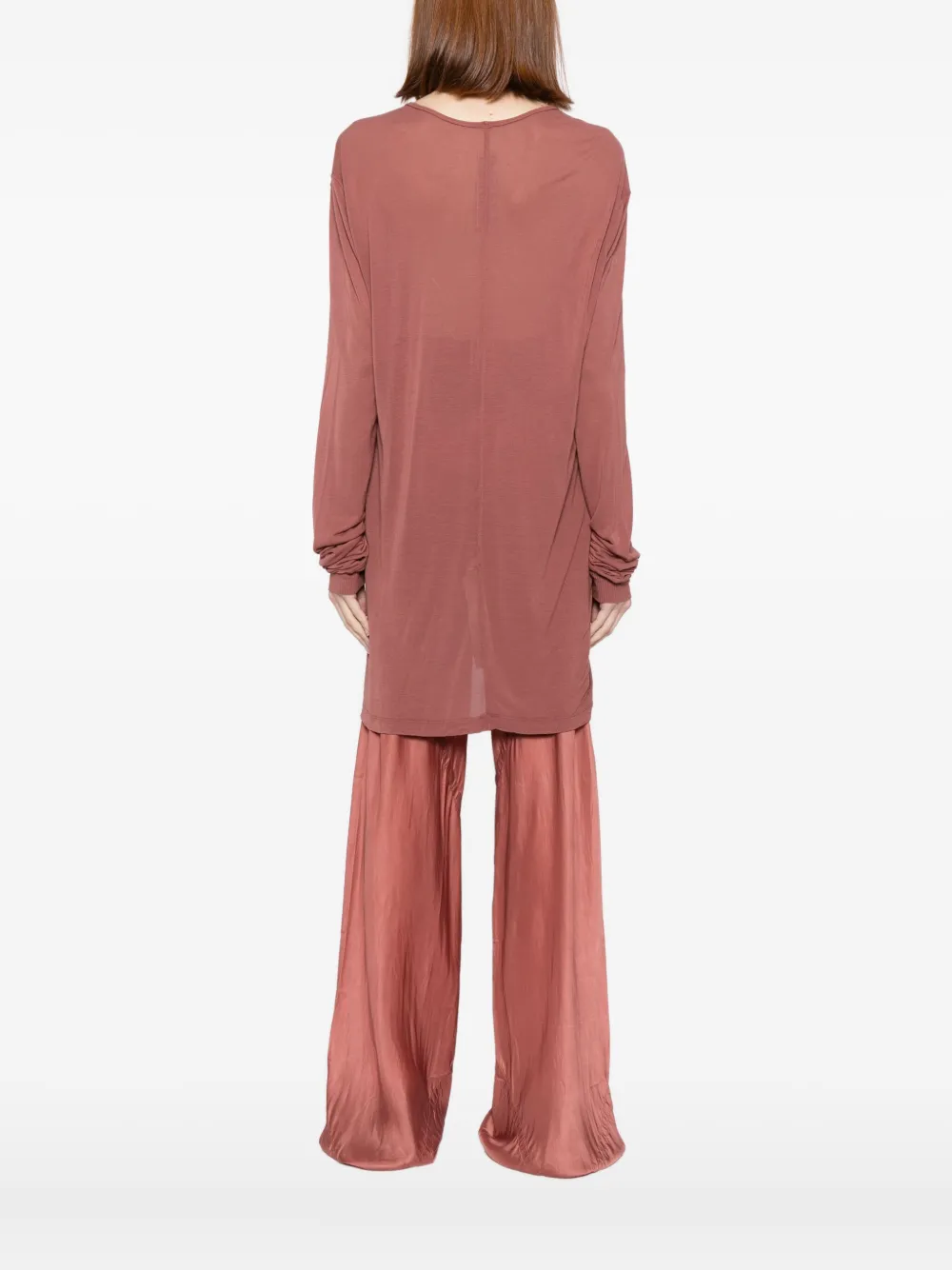 Rick Owens Hiked T-shirt In Red