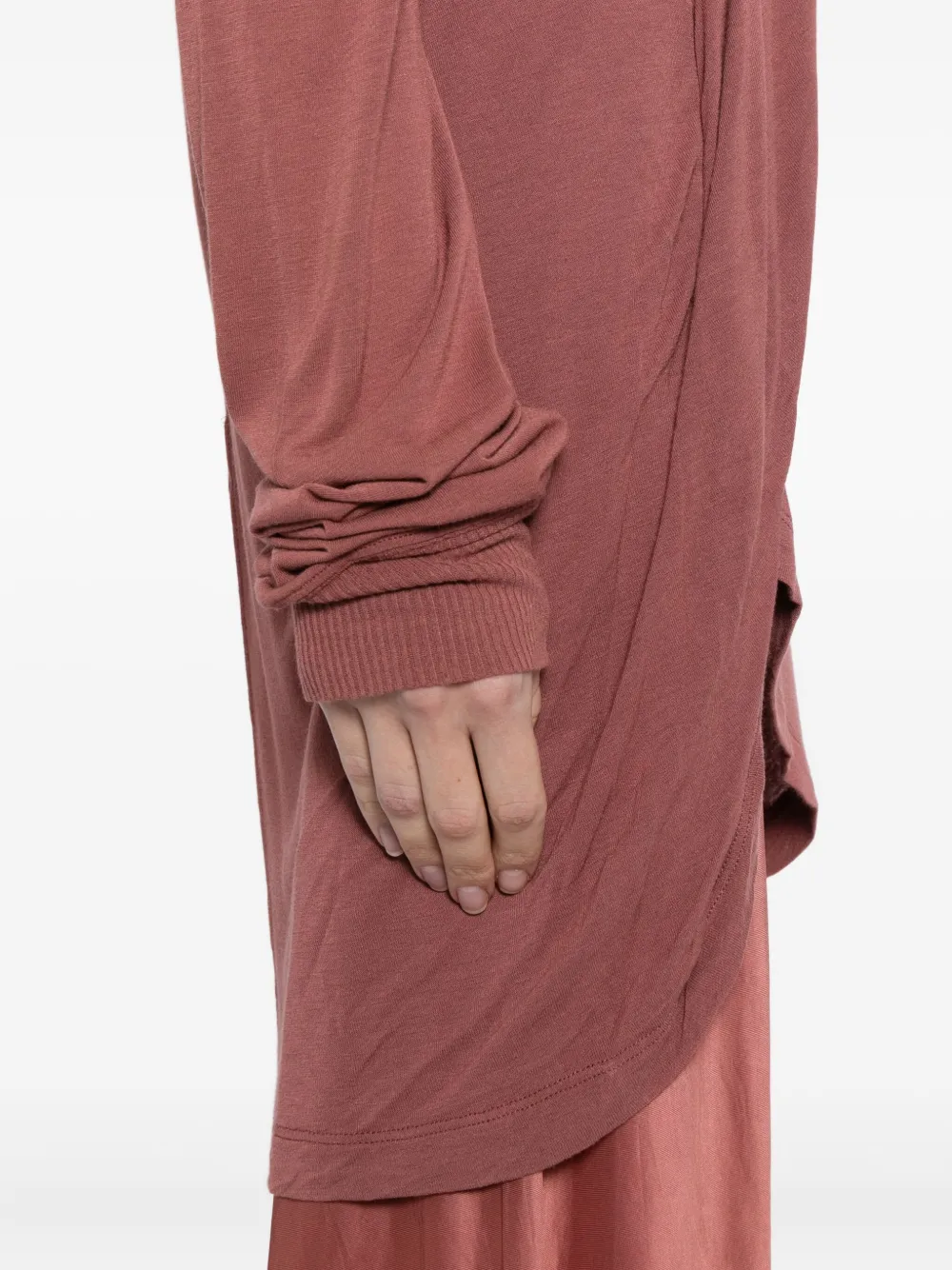 Rick Owens Hiked T-shirt In Red