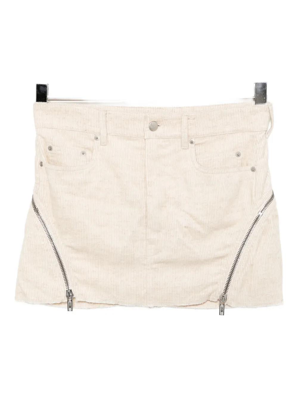 Rick Owens Bolan Banana Mini Skirt In White