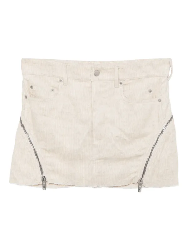 Rick Owens Bolan Banana Mini Skirt in Neutrals