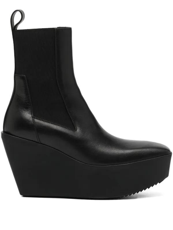 Rick Owens 110mm Beatle Boots in Black