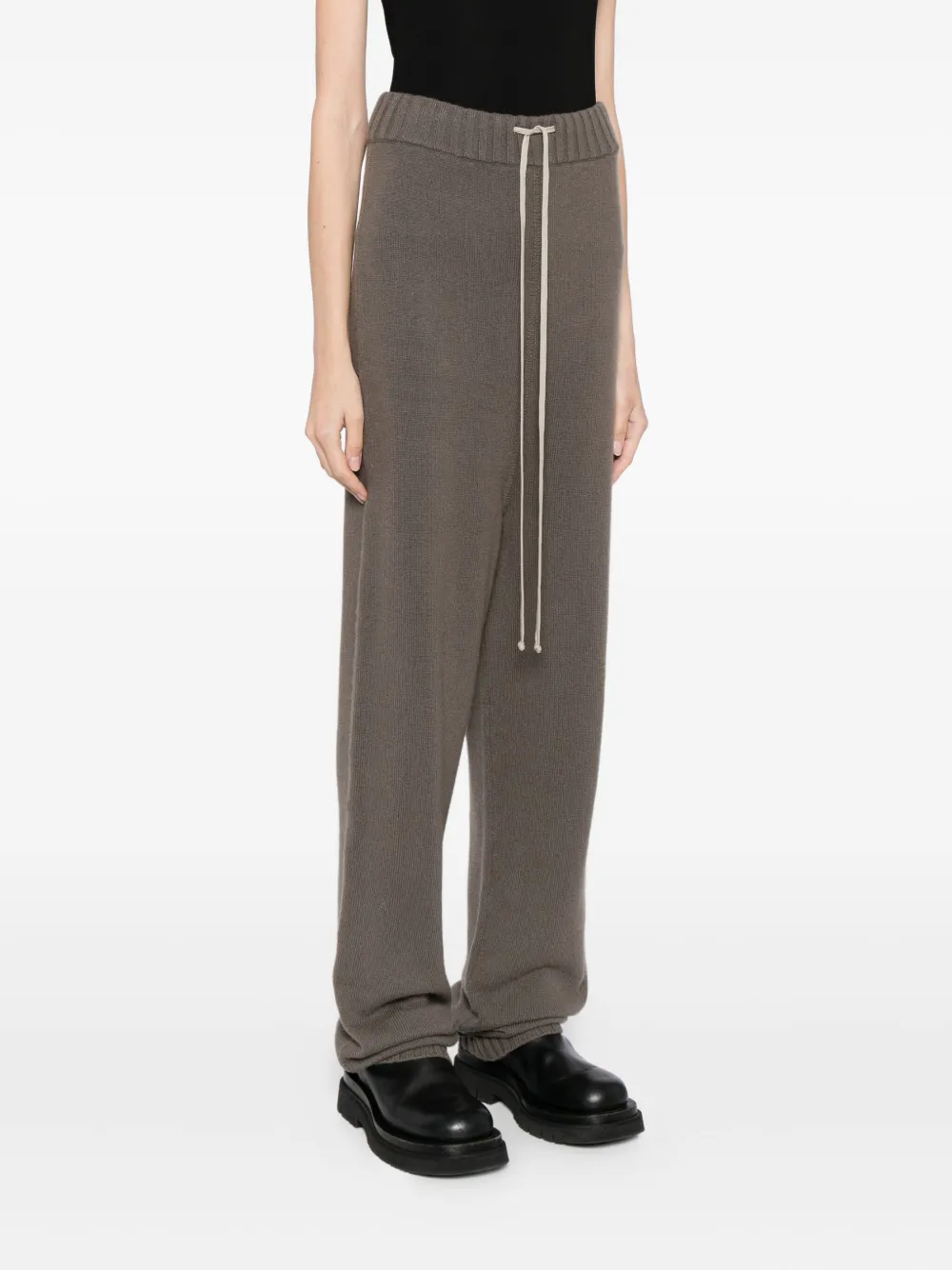 Rick Owens Cashmere Trousers In Brown