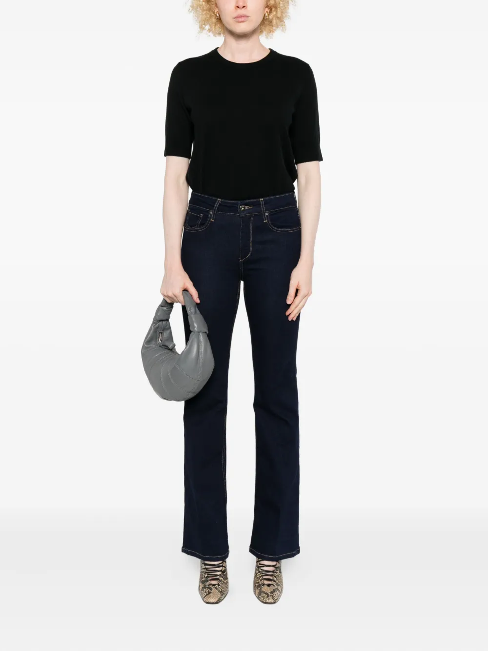 Staff Jeans contrast-stitching jeans - Blauw