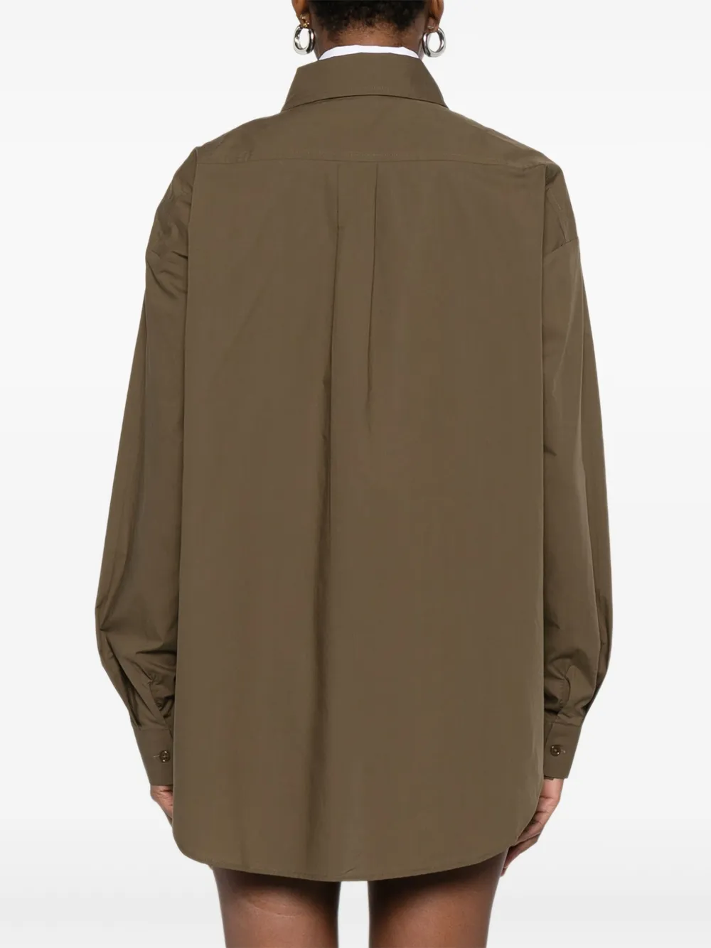 The Frankie Shop Button-down Chest-pocket Shirt In Green