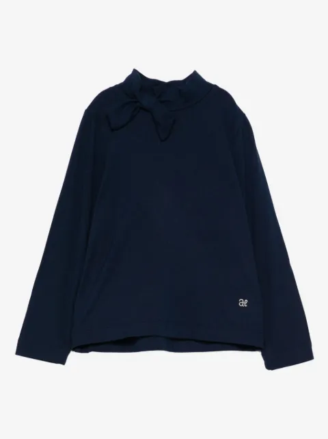 Abel & Lula bow-detail top