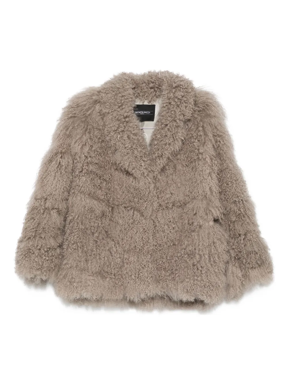 Simonetta Ravizza curly-fur jacket - Toni neutri