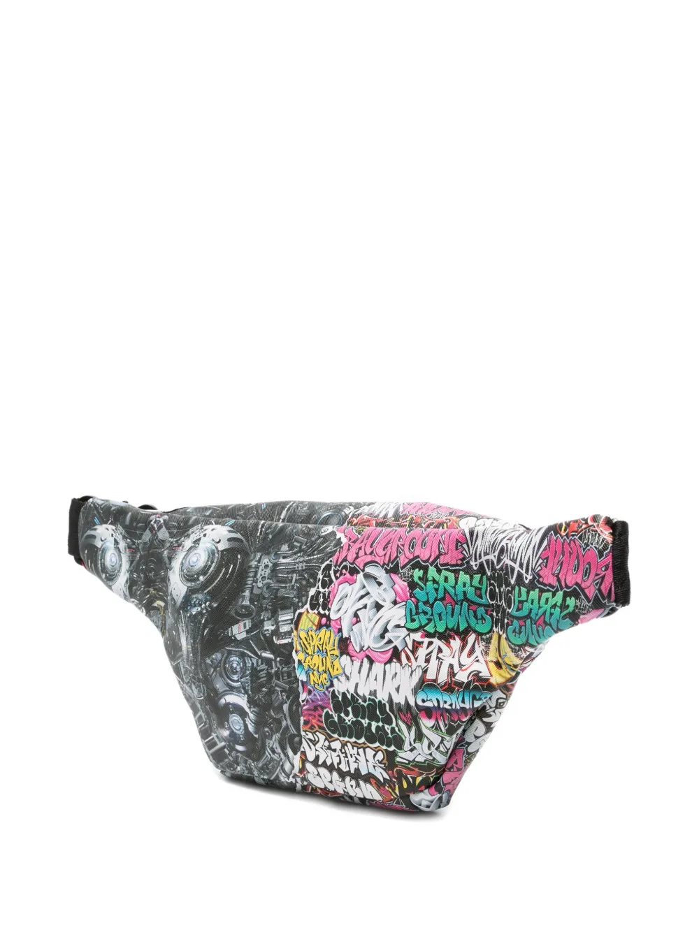 Sprayground Split Cybershark Savvy graffiti-print bag | Image 2