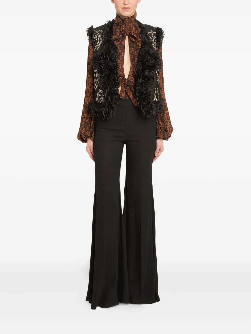 Giambattista Valli ikat-jacquard fringed waistcoat | Waistcoats & Gilets | Image 2