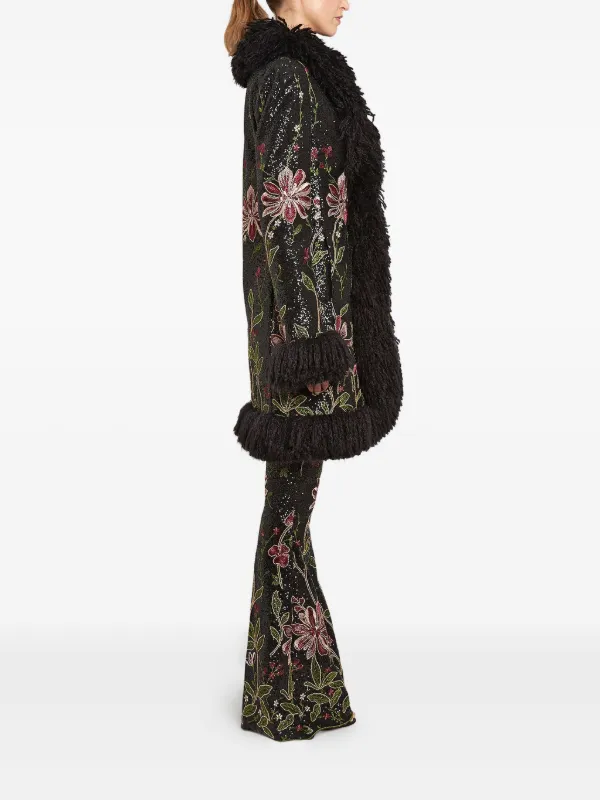 Giambattista Valli sequin-embellished floral-embroidered Coat