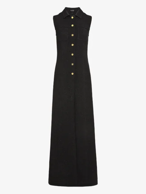 Giambattista Valli button-front sleeveless maxi gilet