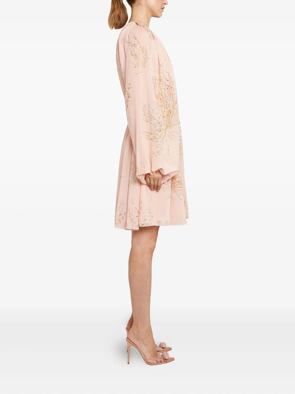 Giambattista Valli Mini-jurk met bloemenprint Roze