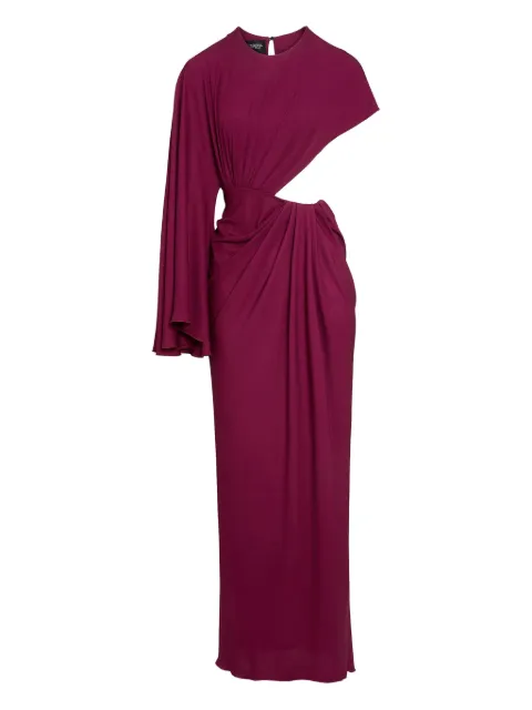 Giambattista Valli draped asymmetrical midi dress