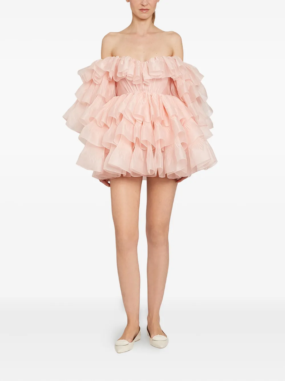 Giambattista Valli Off-shoulder mini-jurk - Roze