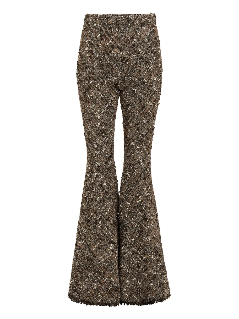 Giambattista Valli sequin-embellished flared trousers | Brown | Image 1