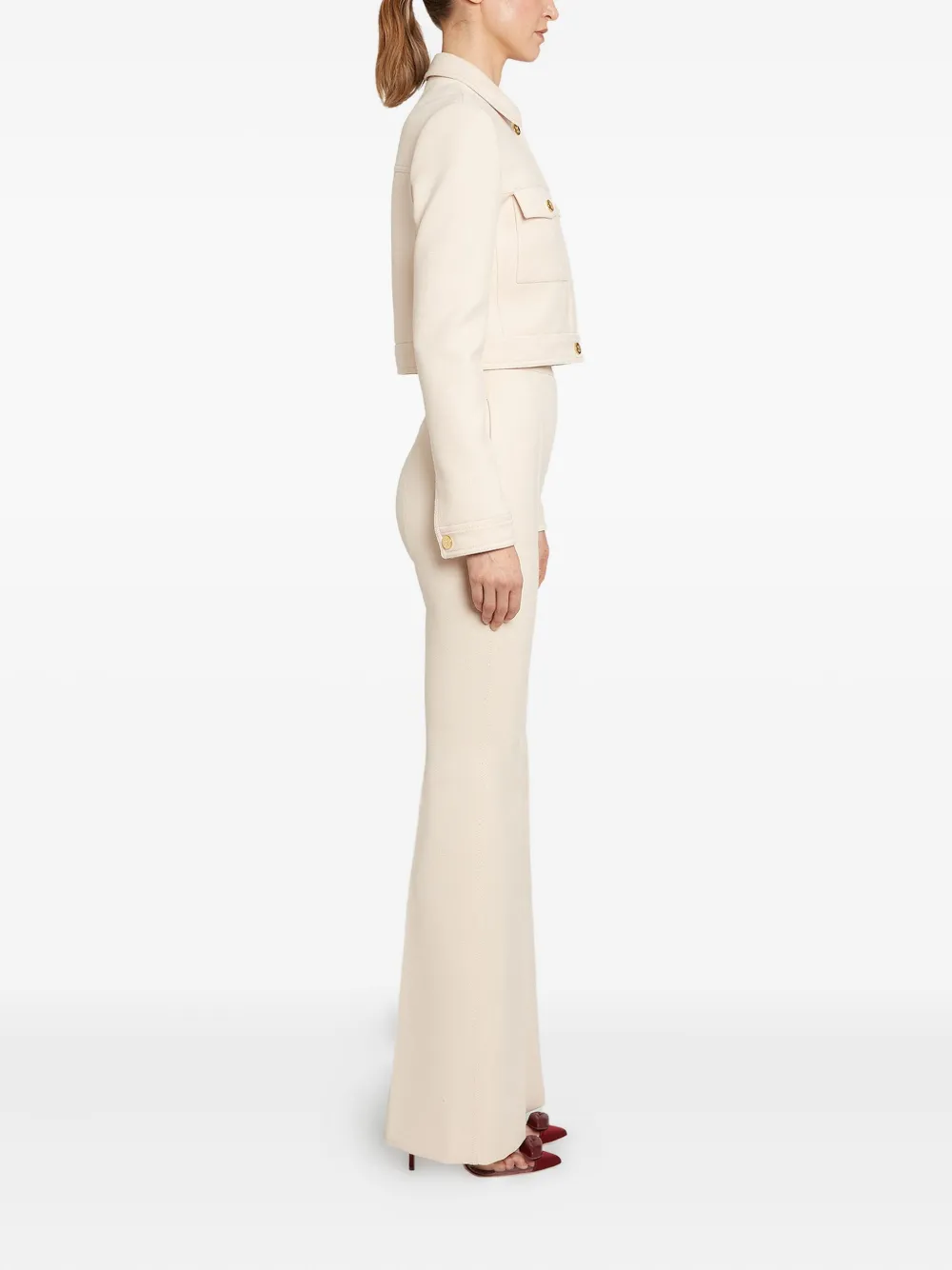 Giambattista Valli Flared broek Beige