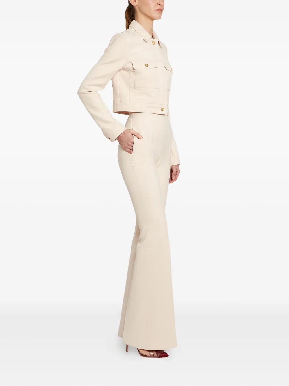 Giambattista Valli Flared broek - Beige