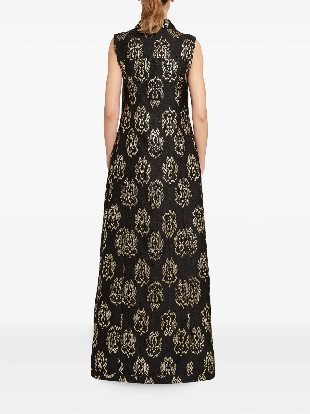 Giambattista Valli Weste Aus Ikat-jacquard In Black