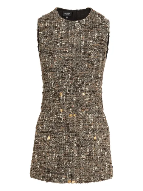 Giambattista Valli bouclé button-detail mini dress