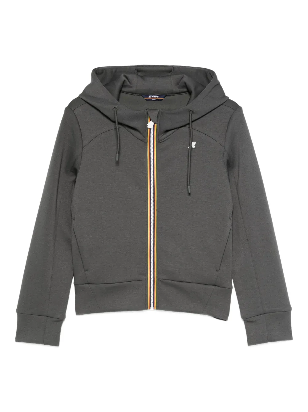 K-way Deline Zip-up Hoodie In Gray