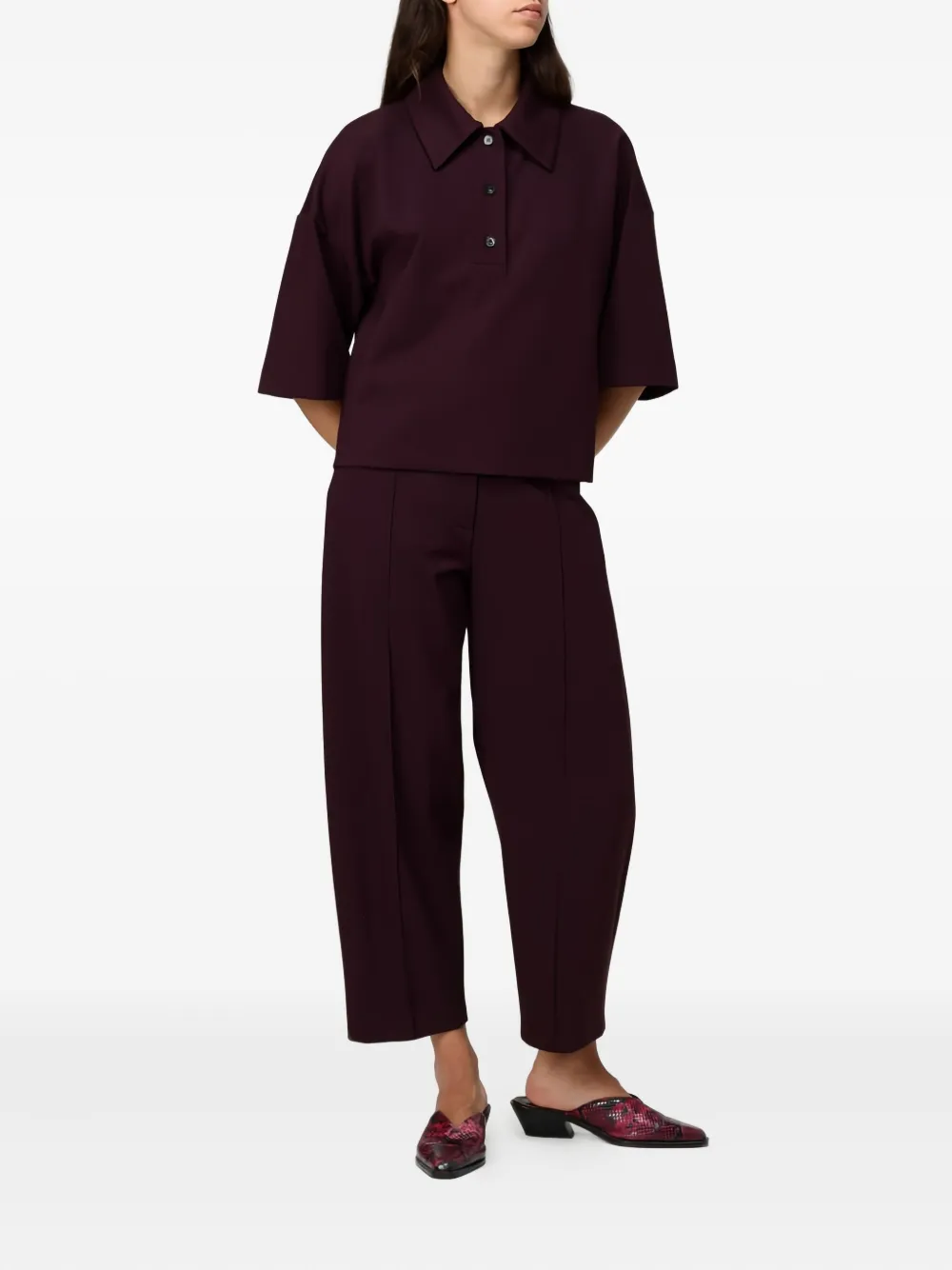 Liviana Conti Adam Button Trousers In Multi