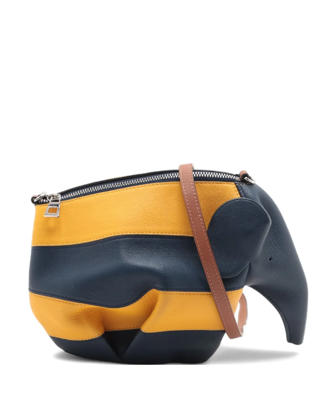 Pre-owned Loewe Animals Leather Cross Body Bag In Yellow