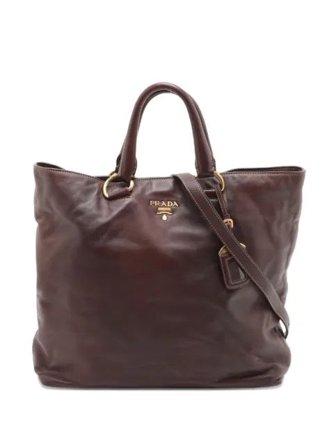 Prada Pre-Owned 2way leather tote bag