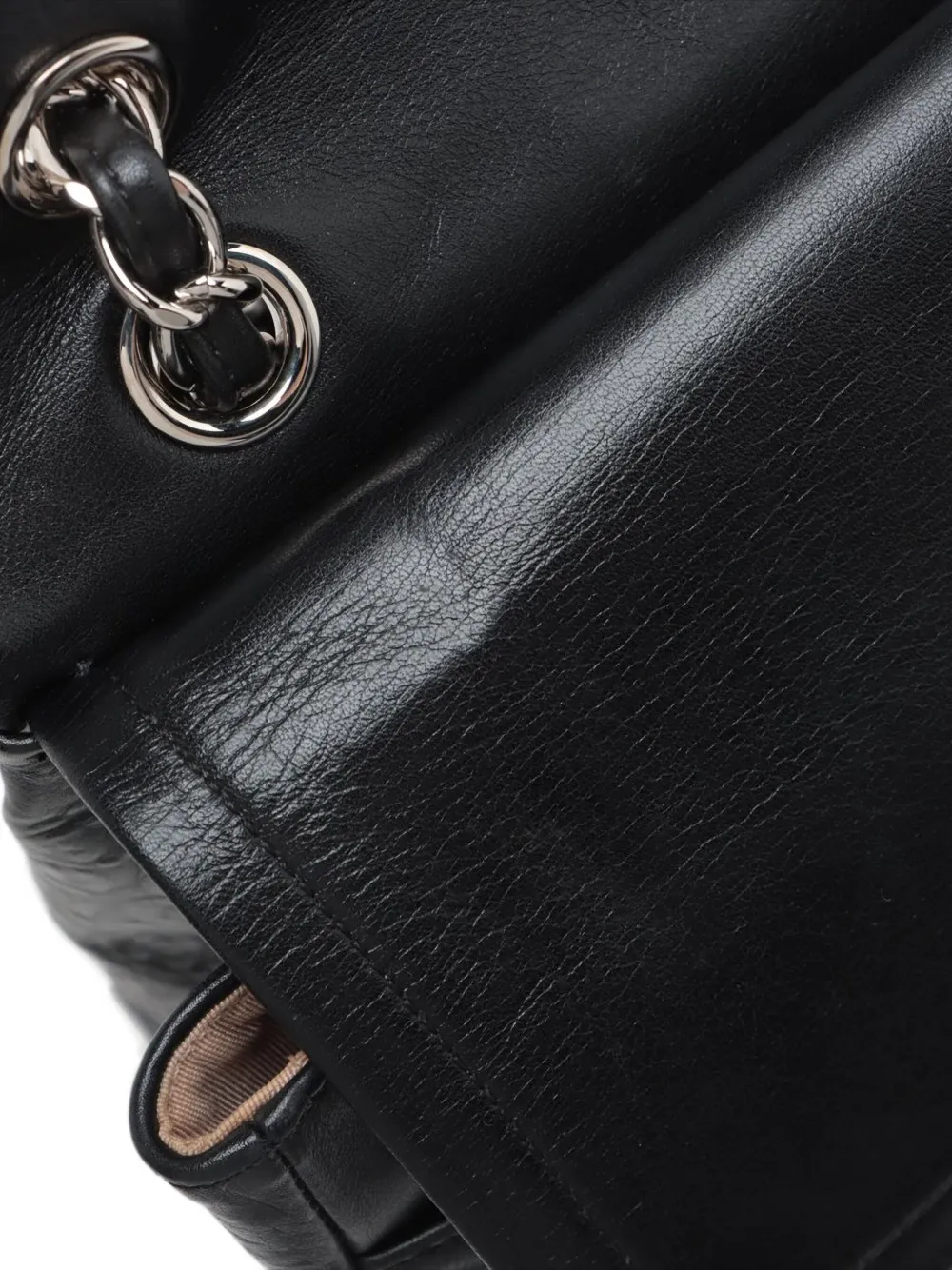 Pre-owned Chanel Reissue Maxi Double Flap Shoulder Bag In Black
