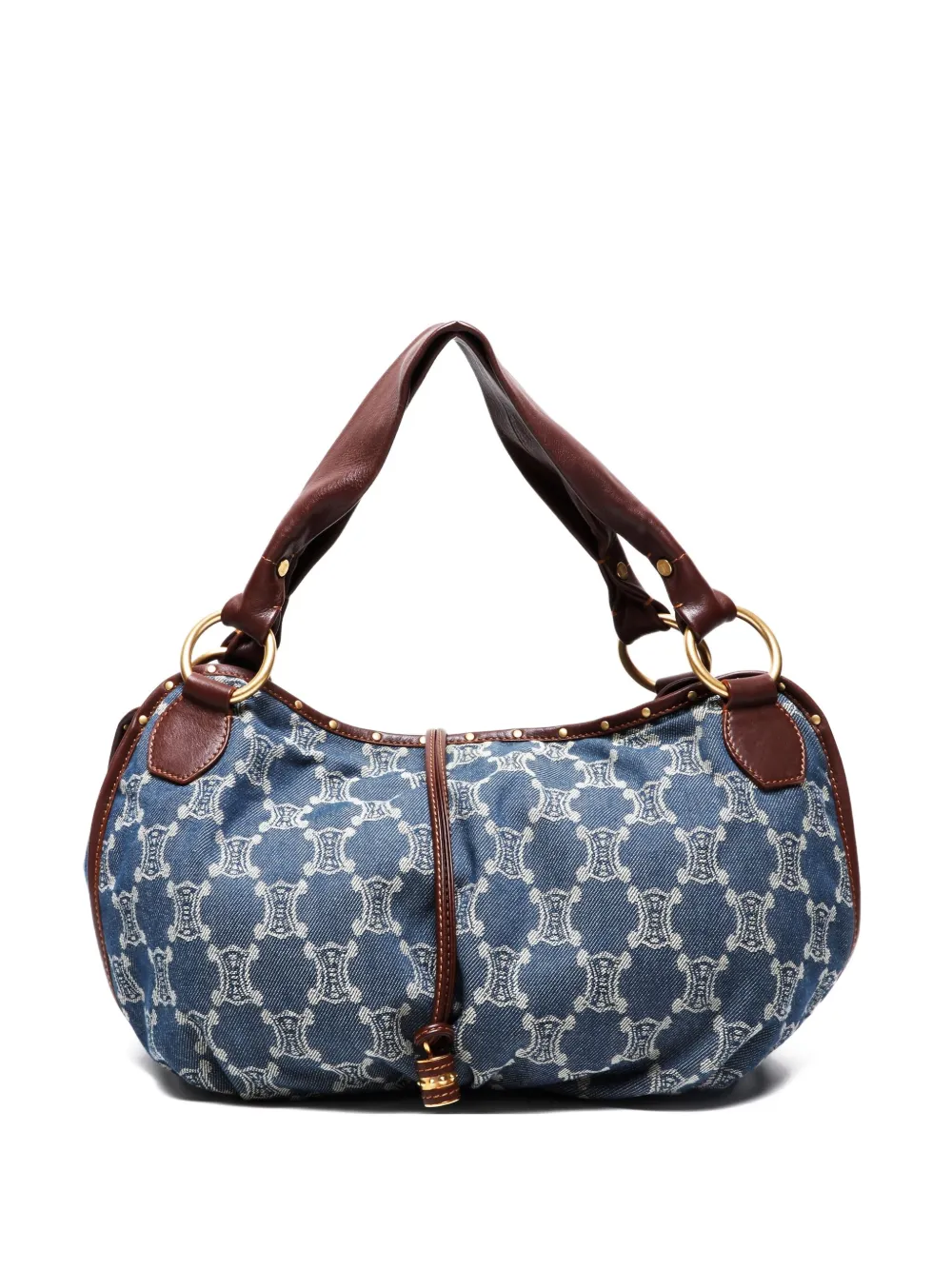 Pre-owned Celine Bitter Sweet Denim Shoulder Bag In Blue