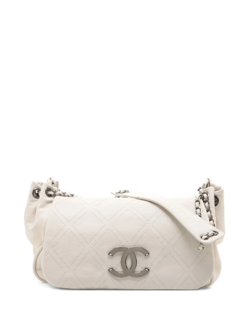 CHANEL Pre-Owned 2005-2006 Wild Stitch quilted shoulder bag - ニュートラル CHANEL Pre-Owned 2005-2006 Wild Stitch quilted shoulder bag - ニュートラル