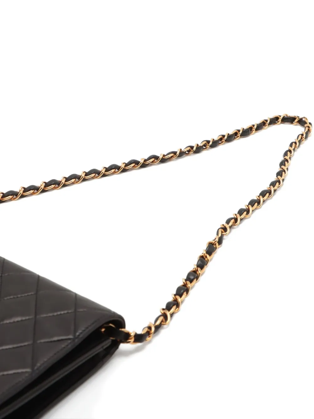 Pre-owned Chanel Full Flap Quilted Shoulder Bag In Black