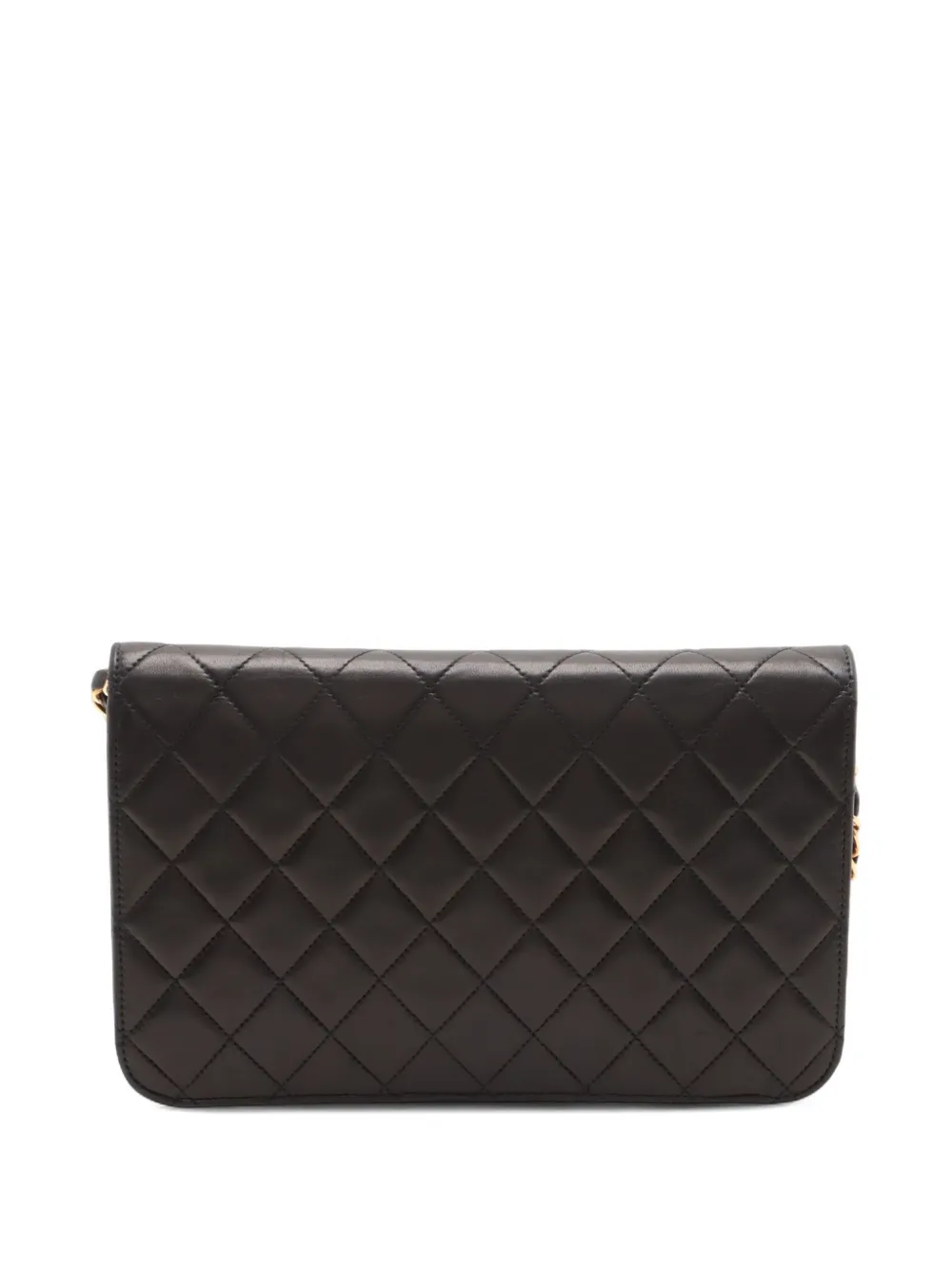 Pre-owned Chanel Full Flap Quilted Shoulder Bag In Black
