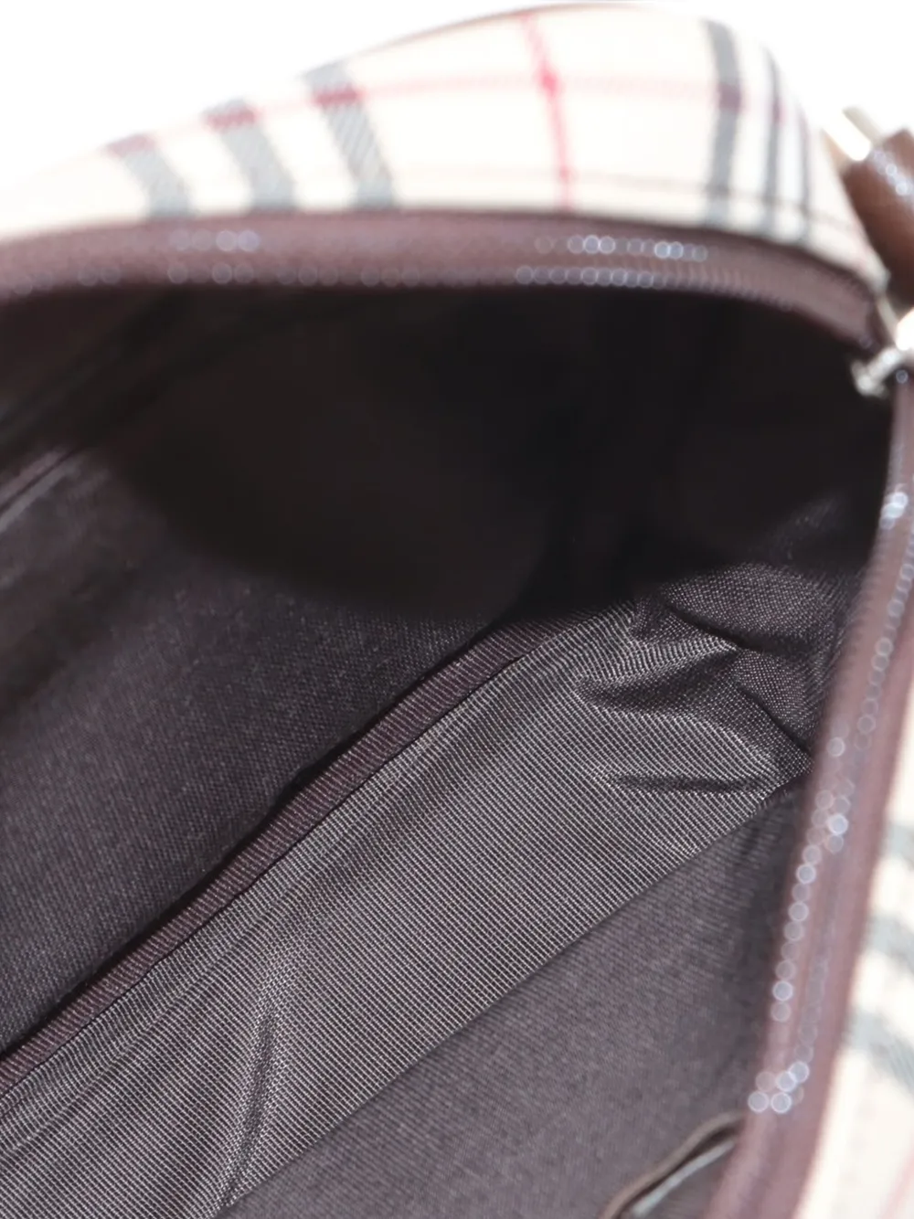 Pre-owned Burberry Nova Check Shoulder Bag In Neutral
