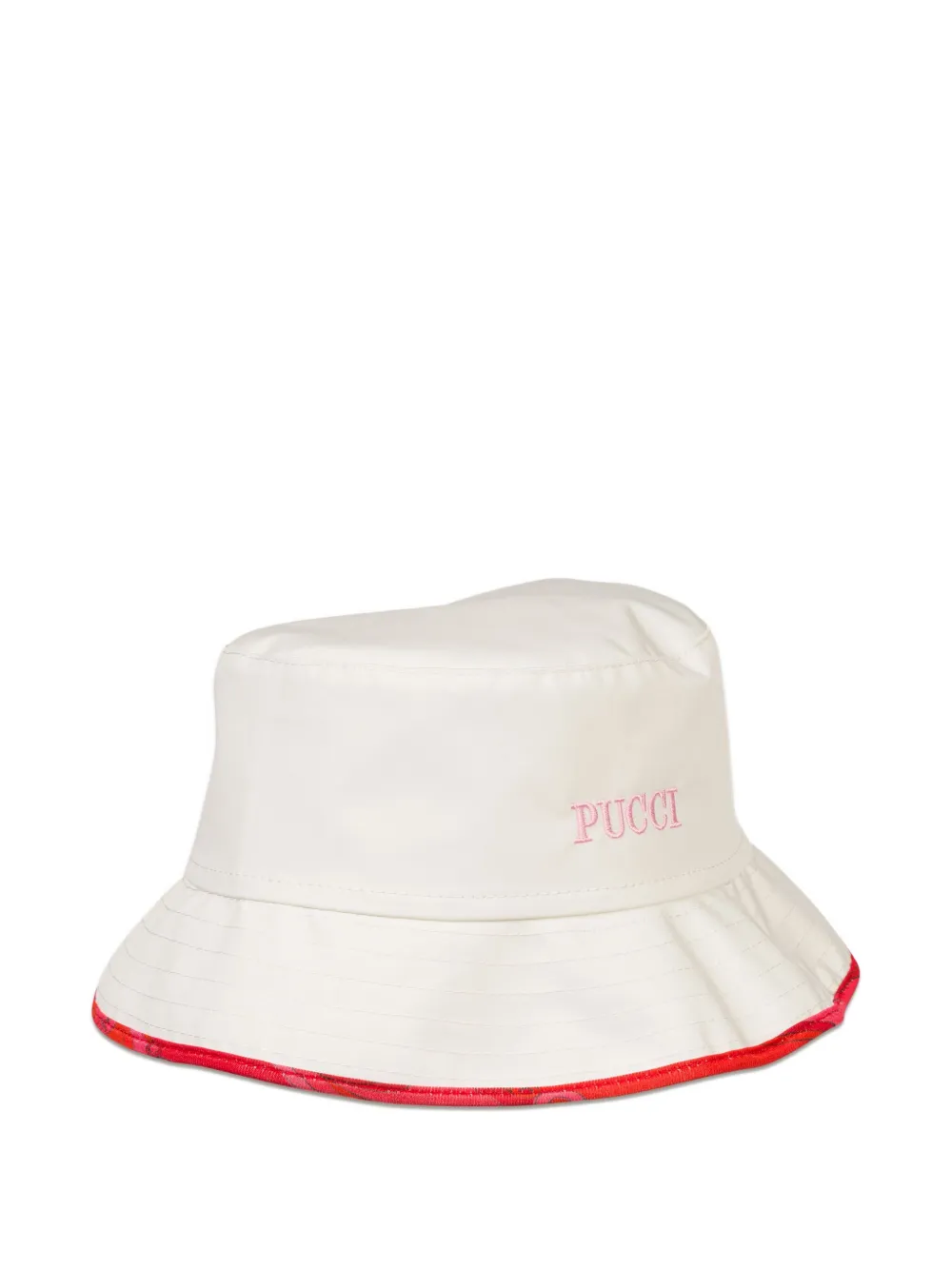 PUCCI Junior embroidered-logo hat | White | Image 1