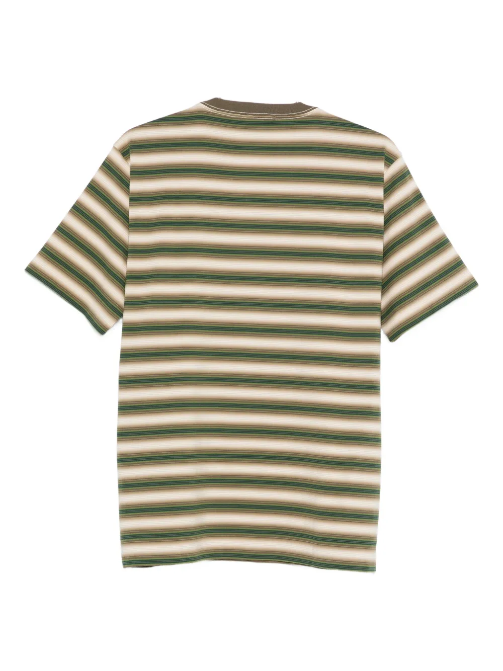 Auralee striped-pattern cotton T-shirt - Bruin