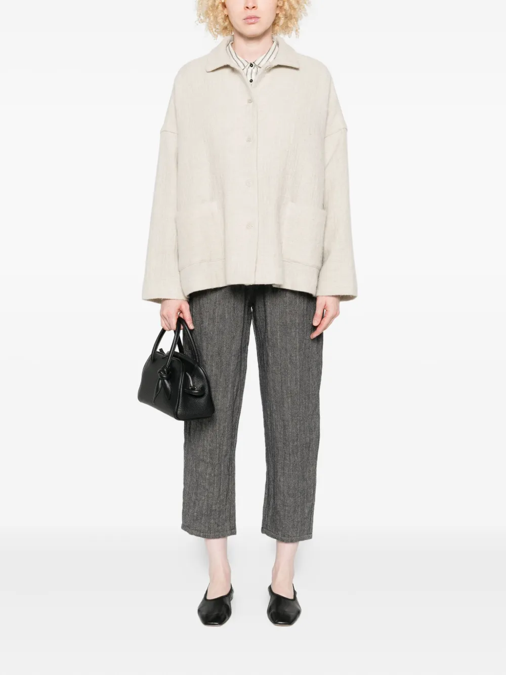 Apuntob patch-pocket button-front jacket | Oversized Jackets | Image 2