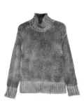 Avant Toi roll-neck ribbed sweater - Grey