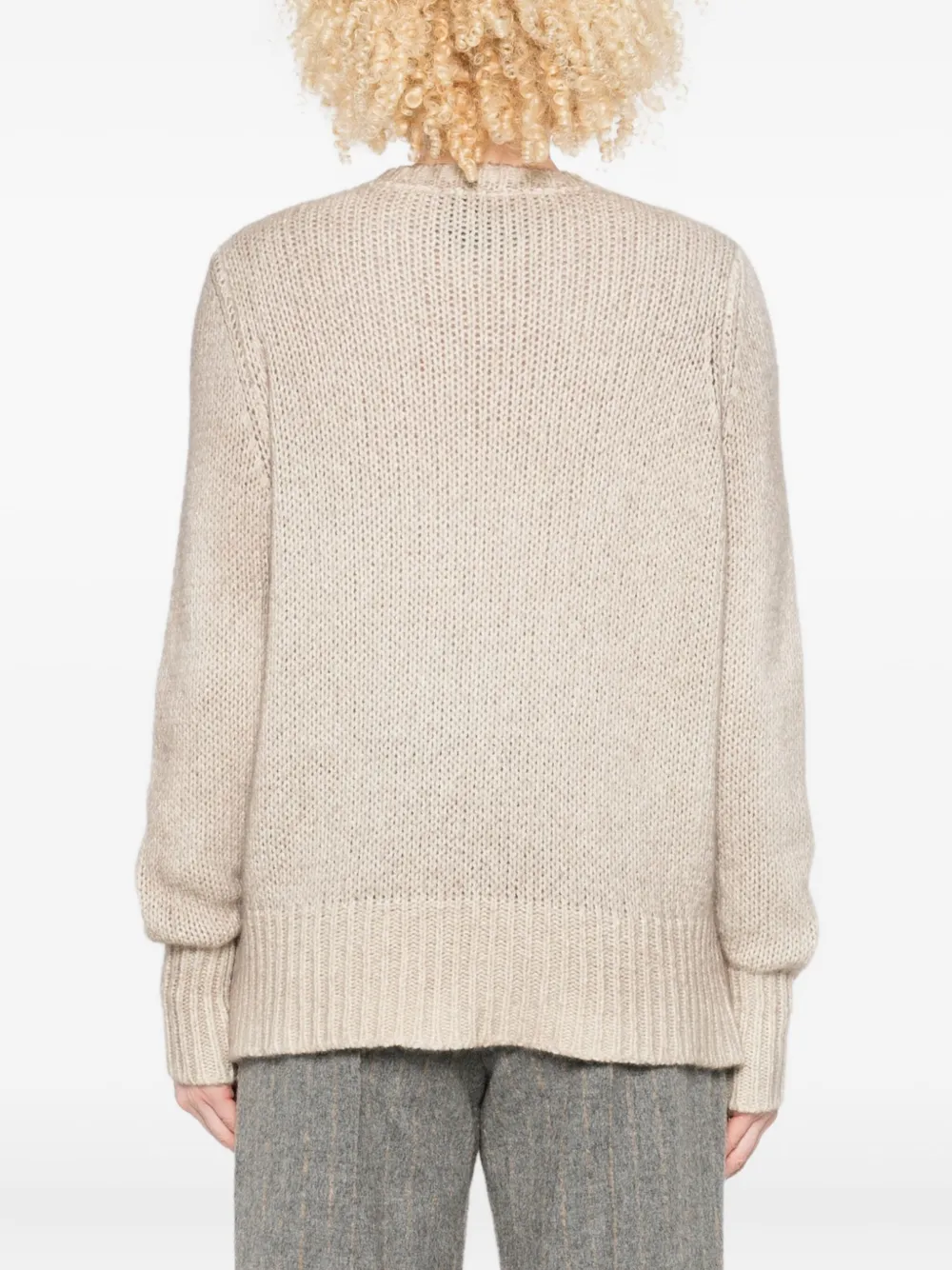 Avant Toi Cashmere Crewneck Pullover In Neutral