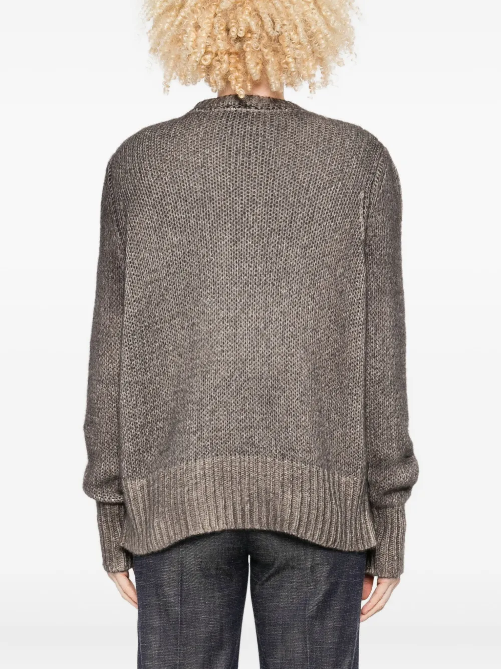 Avant Toi Cashmere Crewneck Pullover In Brown
