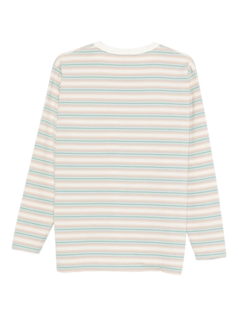 Auralee striped long-sleeve T-shirt - Beige