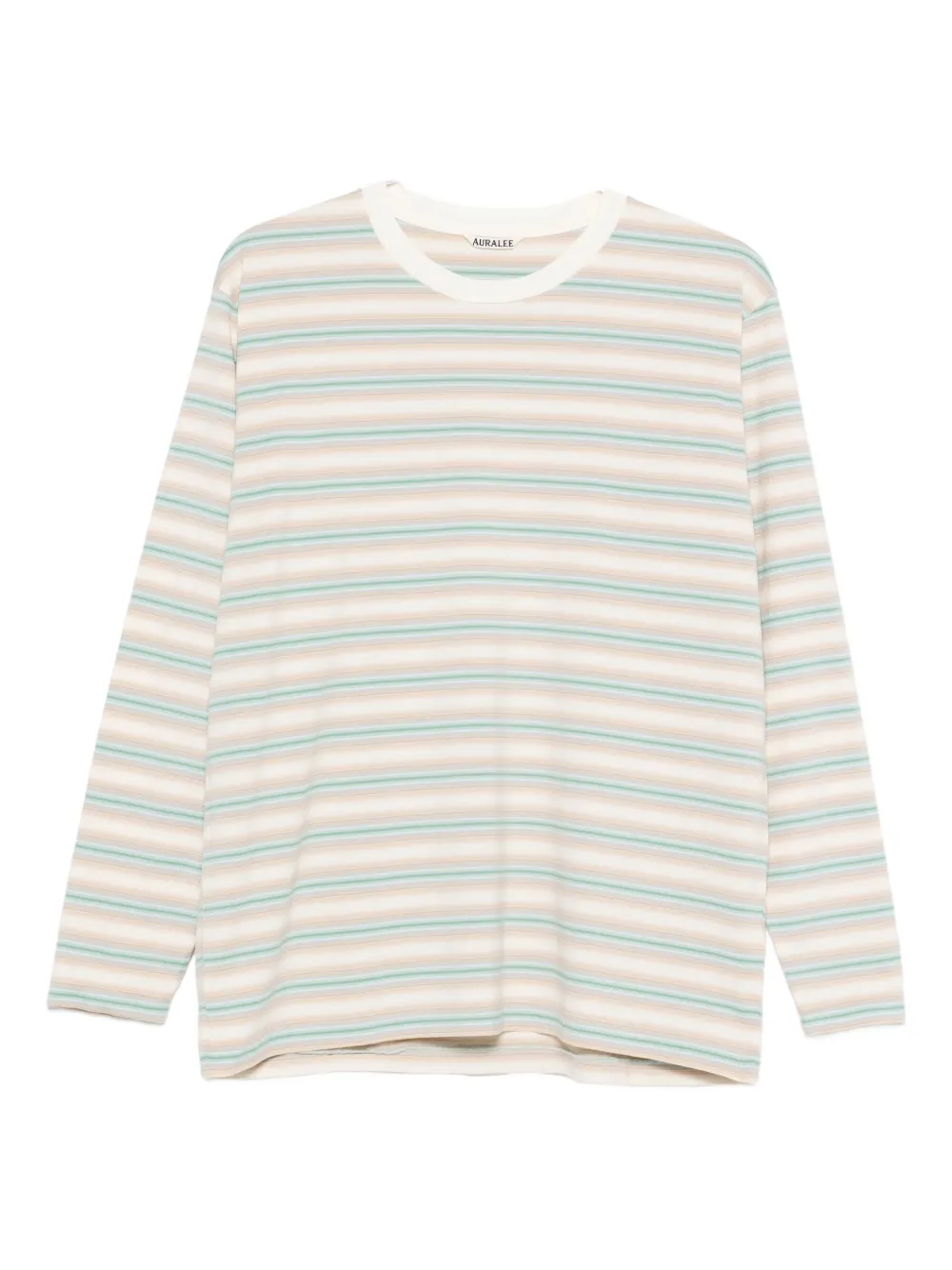 Auralee ストライプ ロングTシャツ | ニュートラル | FARFETCH JP