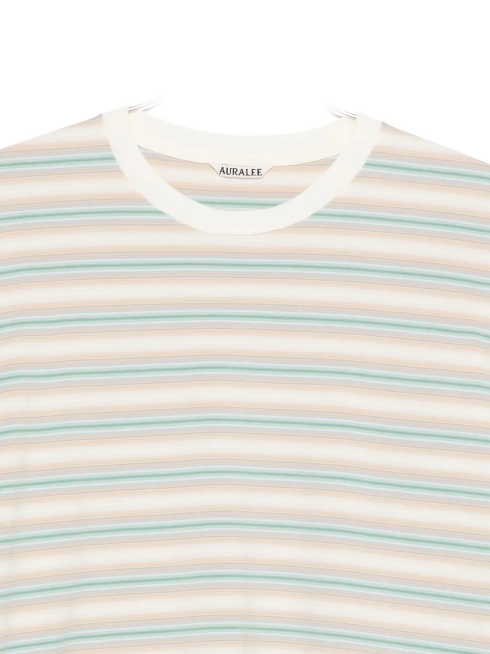 Auralee ストライプ ロングTシャツ | ニュートラル | FARFETCH JP