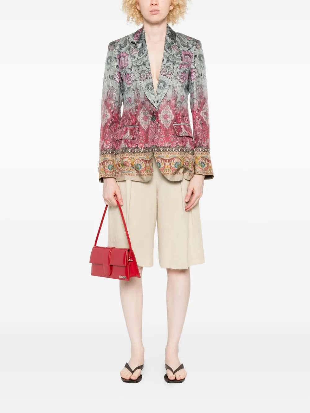 Pierre-Louis Mascia floral-print silk jacket | Blazers | Image 2