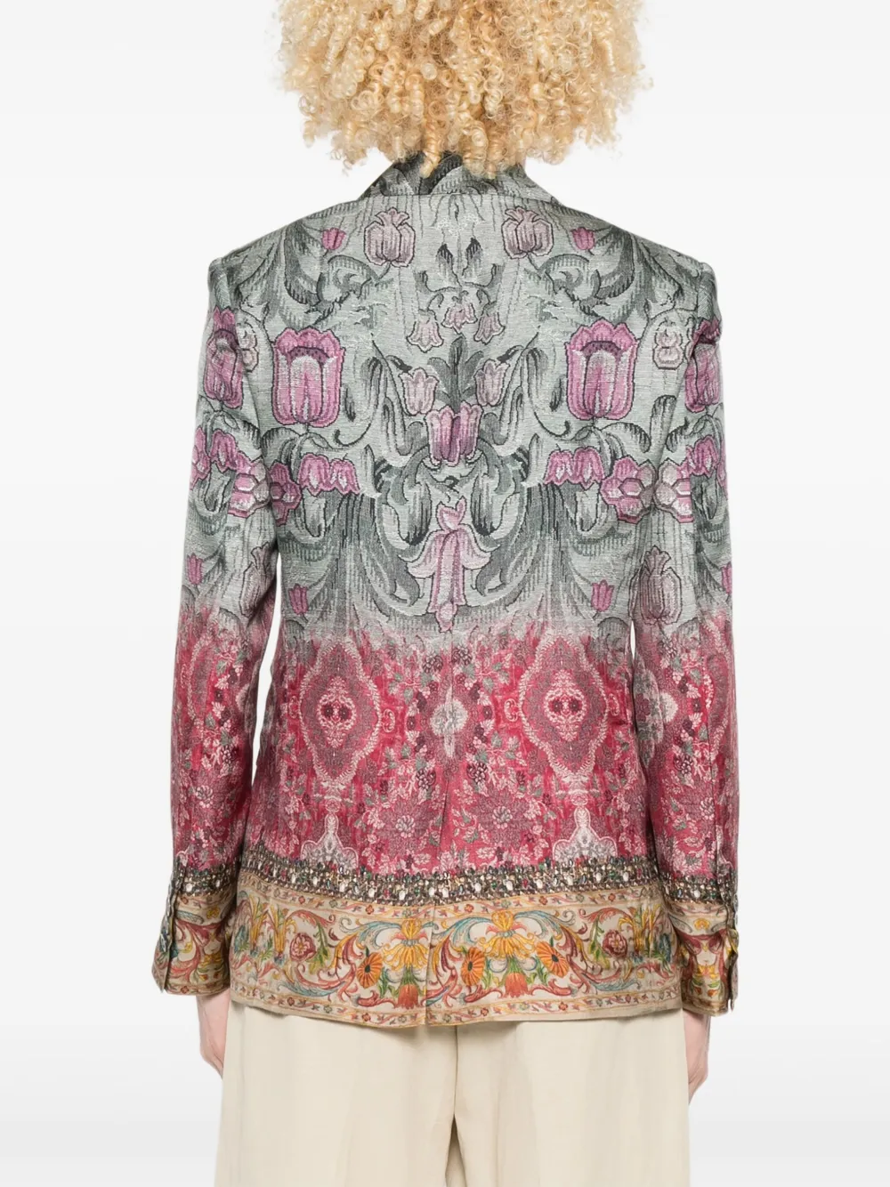 Pierre-Louis Mascia Jack met bloemenprint Blauw