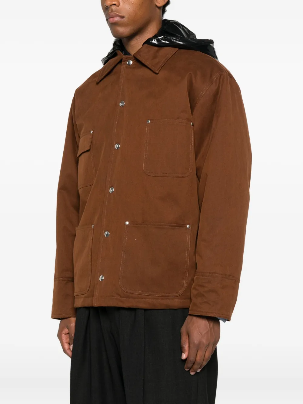 Plan C Jas met capuchon Bruin